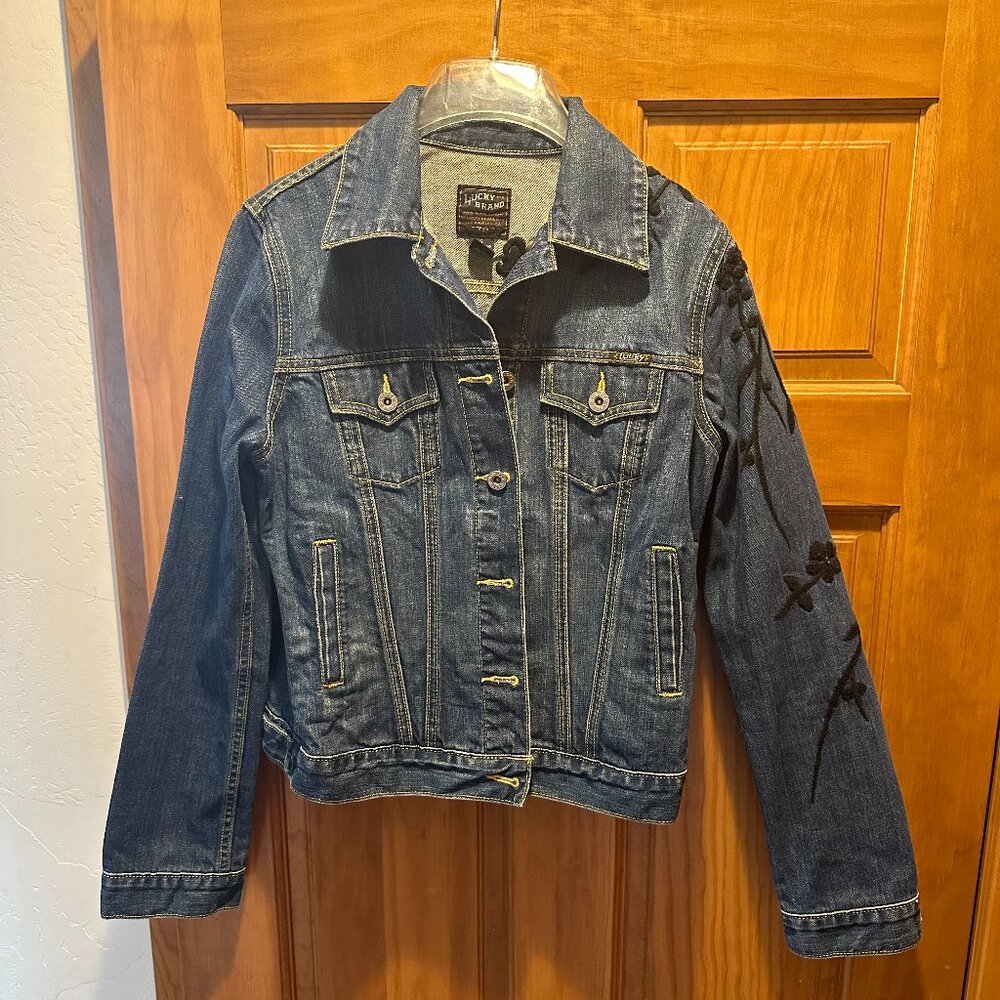 Lucky Brand Embroidered Denim Jacket (size S)
